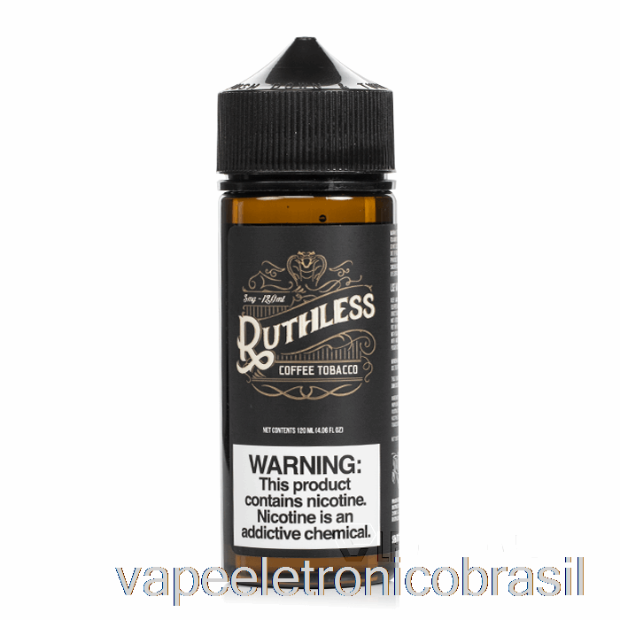 Vape Eletronico Café Tabaco - Vapores Implacáveis ​​- 120ml 6mg